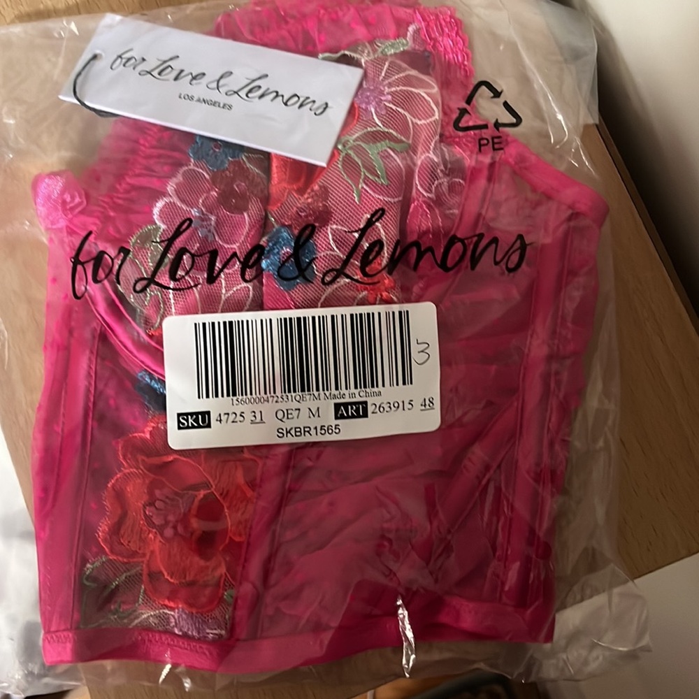 💫SALE NWT For Love and Lemons Luella Underwire Bustier - Picture 6 of 7